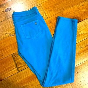 Kate Spade Broome Street Play Hooky Jeans Teal Classic Pockets Denim 27